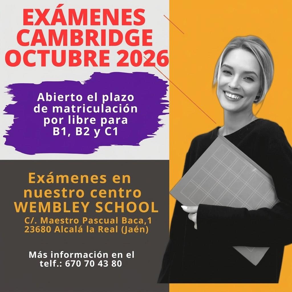 Exámenes Cambridge Octubre 2026